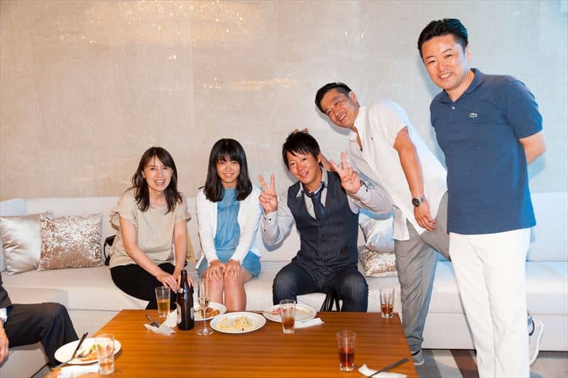 塗装職人のお客様と食事会