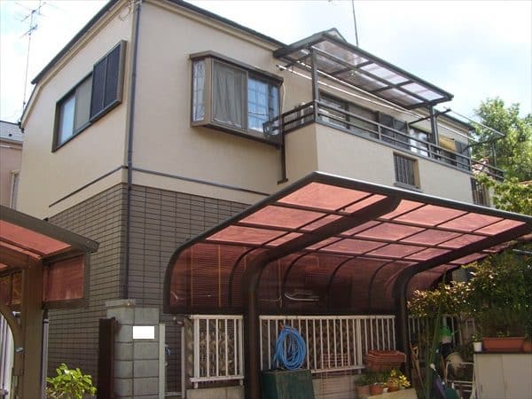 13年振りに再塗装のお客様宅にて