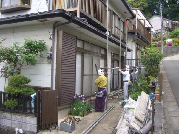 スチールサイディング外壁　高品質シリコンでの三層塗装